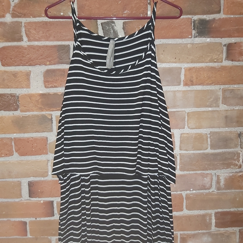 Horizontal Striped Maxi Dress Like New